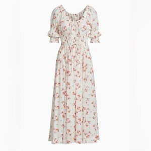 Doen Ischia Floral Midi Dress Xs NWT